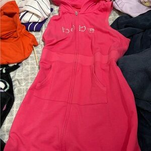 Bebe Kids Hot Pink Hooded Pajama Robe